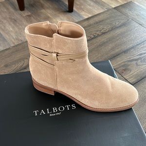 Tan suede ankle boots